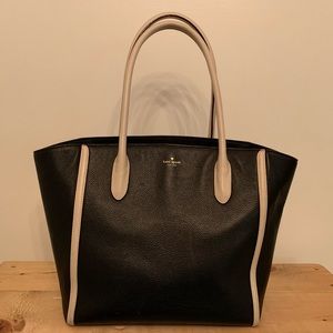 Kate Spade navy and cream tote